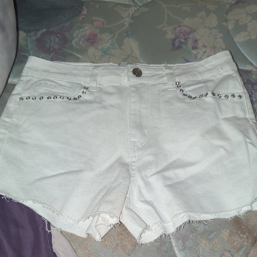Women's White Jean Shorts Size 11/30
